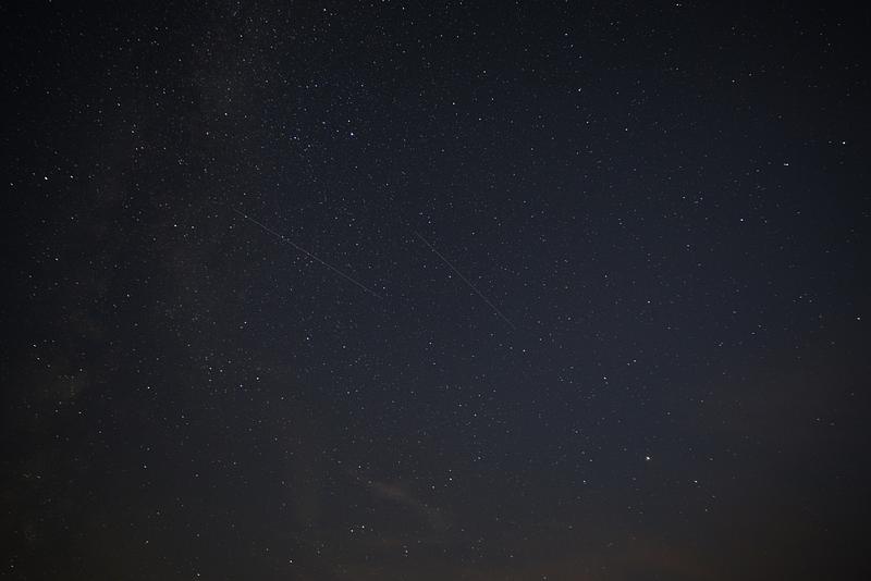 Ein klarer Sternenhimmel über dem Wilden Moor bei Osterrönfeld. Bild: wvk.